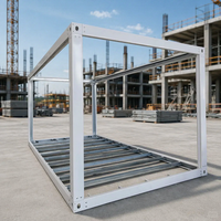 Structure modulaire en acier détachable avec connexions boulonnées, système de poutres de plancher pour projets de bâtiments préfabriqués extérieurs