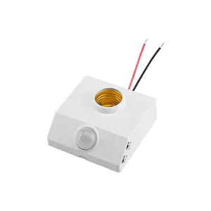 Automatic Human Body Infrared IR Sensor Lamp Holder LED Bulb Light E27 Base PIR Motion Detector Wall Lamp Holder Socket