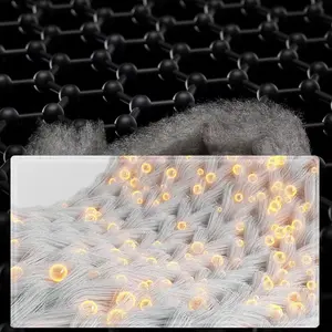 SUGENRO-Guata de grafeno de fibra de poliéster, 100% poliéster, textil virgen, suave y cálido, sólido, 32mm-102mm