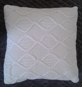 Housse de coussin en coton 100% tricotée à la main, taille personnalisée - Product Image 6