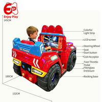 Simulateur de course pour enfants, jeu d'arcade professionnel à monoplace, à monnayeur, tout-terrain, 6 pistes, avec vibrations, pour parc d'attractions