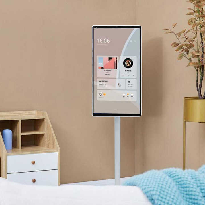 Factory Wholesale 21.5 Inch Smart TV Touch Screen Display 6GB+64GB Vertical Movable Inteligentes Television Smart Battery TV