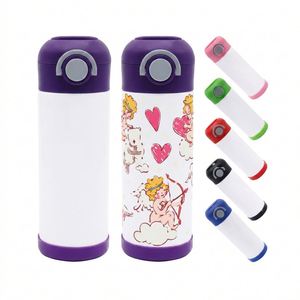 Vaso Térmico de Acero Inoxidable de 12 oz con Tapa Abatible para Niños - Product Image 1
