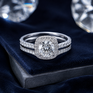 Set di Anelli Classici Stile Fidanzamento, Design Elegante per Donne - Product Image 4