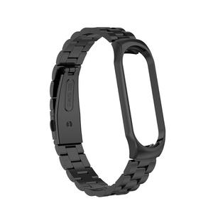 De Metal <span class=keywords><strong>Correa</strong></span> <span class=keywords><strong>para</strong></span> Xiaomi <span class=keywords><strong>Mi</strong></span> banda <span class=keywords><strong>5</strong></span> 4 3 inoxidable Pulseira curva pulsera Opaska Miband gota de Xiomi pulsera Accesorios - Product Image 3