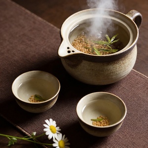Té <span class=keywords><strong>Verde</strong></span> <span class=keywords><strong>Sencha</strong></span> de Primera Calidad con Arroz Tostado y Frito, Genmaicha Japonés de Hojas Sueltas, Especialidad Saludable - Product Image 5