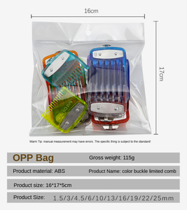 Set di 10 Pettini per <span class=keywords><strong>Pidocchi</strong></span> in Plastica Trasparente Colorata <span class=keywords><strong>con</strong></span> Gancio per Appendere, per Uso Professionale nei Saloni - Product Image 5
