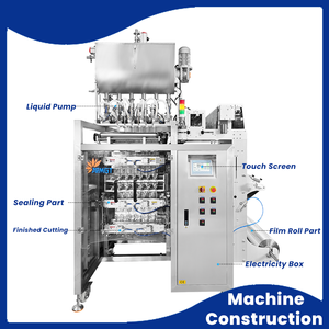 Machine d'emballage automatique de sachets de <span class=keywords><strong>sauce</strong></span> tomate gel, piment,miel,<span class=keywords><strong>moutarde</strong></span> scellage 4 côtés paquets de <span class=keywords><strong>ketchup</strong></span> liquide - Product Image 3