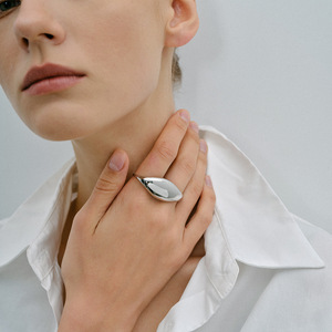 Bagues de mode double doigt en or, argent et acier inoxydable, design géométrique minimaliste, bijoux unisexe, cadeau - Product Image 2