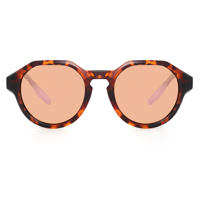Fashion Vintage Tortoise Full Rim UV400 Polarized Lenses Anti-Glare Comfortable Lightweight Driving Fishing TR90 Sunglasses