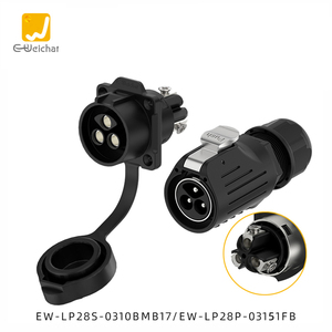 Không thấm nước hàng không cắm ổ Cắm Công Nghiệp nối cáp nam và nữ nhựa mặt bích Lp28 vít dây nối - Product Image 2