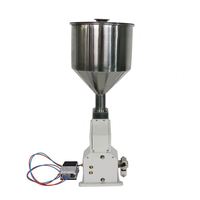Machine de remplissage semi-automatique électrique 200 ml pour liquides, pâtes, miel, huile, eau, en canettes et bouteilles en verre/plastique avec pompe