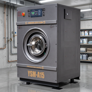 Lavadora-Extractora Eléctrica Automática de Acero Inoxidable de 15 kg con Resorte, Equipo de Lavandería Comercial - Product Image 3
