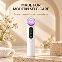 Appareil de massage facial LED rechargeable 6 en 1, portable, pour le soin de la peau et des yeux, vente en gros