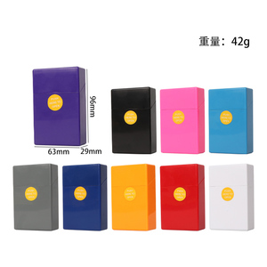 Portable Auto ABS Plastic <strong>Cigarette</strong> Container Classic Travel <strong>Cigarette</strong> <strong>Box</strong> Custom <strong>Printing</strong> 20/30/40/50pcs Cheap Auto Plastic - Product Image 3