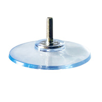 Tige de fixation en fer de 3 cm M540, ventouse amovible en PVC transparent pour verre, 45 patins de pied de table, crochet de 50 mm, style ventouse, moderne et minimaliste
