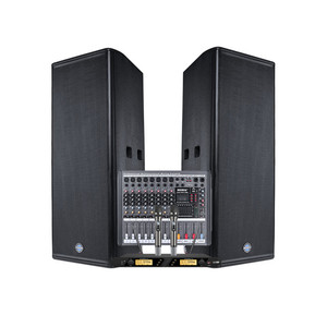 Loa hội trường chuyên nghiệp <span class=keywords><strong>Guangzhou</strong></span> MORIN, hệ thống âm thanh kép 15 inch, amply tích hợp, loa line array chuyên nghiệp, hoạt động độc lập - Product Image 1