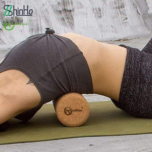 Rodillo de corcho de Yoga de espuma sólida natural de alta densidad Zhensheng 30cm 60cm 90cm serie de rodillos de ejercicio - Product Image 4