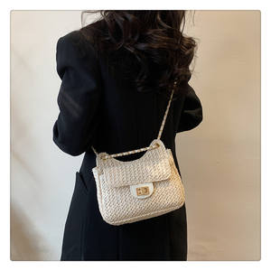 Productos de Moda <span class=keywords><strong>2023</strong></span>, Novedades, Bolso Bandolera de Piel Sintética Estilo Boho, Tejido de Paja, para Vacaciones, Bolso de Hombro Casual Vintage para Mujer - Product Image 6