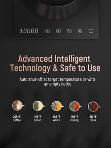 <b>Kettle</b> Quick Heating <b>Kettles</b> for Boiling Water 1L Black for Pour Over Coffee and Tea Gooseneck <b>Kettle</b> Gooseneck <b>Kettle</b> - Product Image 3