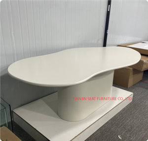 Tavolo da Pranzo Moderno in Legno Irregolare a Forma di Nuvola, Verniciato con 3 Strati di Primer + Lacca + Finitura - Product Image 2