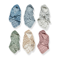 Babies Bath Shawl Eco-friendly Organic Cotton Hooded Towel Soft Baby Bathrobe Terry Beach Towel Kids Toddler Hoody Towel