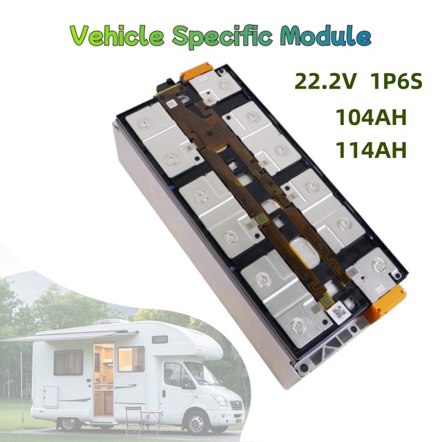 22.2V 1P6S 104Ah 114Ah NCM Rechargeable Lithium Ion Battery Module for Electric Vehicle Golf Carts OEM ODM Service