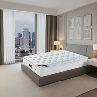 Matelas en mousse à mémoire de forme et latex à ressorts ensachés, emballé en rouleau, durable, prix direct usine 2026, taille personnalisée, pour hôtels et villas, vente en gros