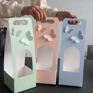 <span class=keywords><strong>Caja</strong></span> de Regalo de Papel con Diseño de Mariposa Elegante JOYWOOD para Ramos de Flores de Boda, Embalaje para Cestas - Product Image 6