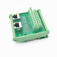RJ45-22 8P8C carte de dérivation RJ45 prises bornier adaptateur connecteur Ethernet convertisseur montage sur Rail DIN