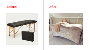 Hiện Đại Thiết Kế Mới Vẻ Đẹp Massage Nệm Spa Salon Trên Khuôn Mặt Giường Hot Bán Đường Cong Lash Giường Bộ Nhớ Bọt Thường Xuyên - Product Image 3