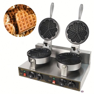 Machine à gaufres professionnelle en acier inoxydable de haute qualité pour restaurant - Product Image 1