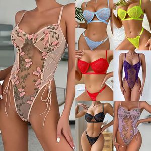 Vente en gros 2025 Nouveauté Body en résille <span class=keywords><strong>sexy</strong></span> pour femme, Lingerie résille entrejambe ouvert avec détails en strass, Tailles Plus - Product Image 3