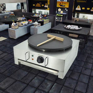 Crêpière et crêpière rotatives électriques commerciales d'acier inoxydable avec la fonction automatique de sandwich - Product Image 3