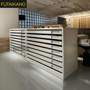 Chất lượng cao hiện đại gạch men ngăn kéo ngực tùy chỉnh hạt gỗ gạch sàn gỗ Mẫu tủ trưng bày cho triển lãm - Product Image 1