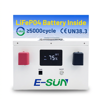 Sistem Baterai Rumah E-Sun Factory Direct 5KWh LiFePO4 25.6V 200Ah 5120wh 5.12kwh, Penyimpanan Baterai Surya untuk Baterai Surya Rumah