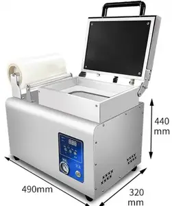 Mesin kemasan kulit vakum Manual kemasan makanan daging makanan laut untuk sayuran buah ikan udang