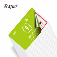 Carte de visite numérique intelligente NFC noire mate NFC 213 215, carte de médias sociaux NFC 216