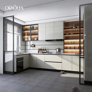 OPPOLIA Mobili da Cucina Europei Personalizzati, Design Moderno, Armadietti Bianchi, Mobili per Stoccaggio, Gabinetes De Cocina - Product Image 2