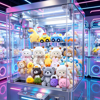 Approvisionnement direct usine : Peluches de 8 pouces, styles variés, pour machines à griffes et centres de jeux, destinées aux distributeurs de prix
