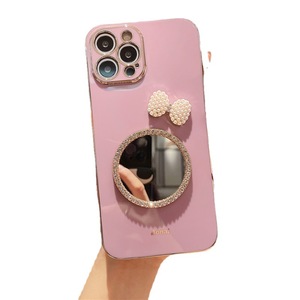 Keysion — <span class=keywords><strong>coque</strong></span> de téléphone portable de marque, verre trempé, miroir, perle, étui de maquillage, pour Samsung A70 <span class=keywords><strong>S21</strong></span> <span class=keywords><strong>Ultra</strong></span> 5g - Product Image 1
