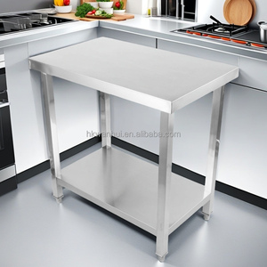 อุปกรณ์ร้านอาหารเชิงพาณิชย์ เฟอร์นิเจอร์ครัว สแตนเลส 304 โต๊ะทำงาน โต๊ะเตรียมอาหาร - Product Image 1