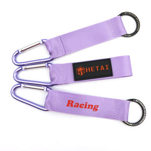 HT vente en gros échantillon <span class=keywords><strong>gratuit</strong></span> anneau en métal Unique Anime hôtel <span class=keywords><strong>voiture</strong></span> multifonction Logo Nylon sangle courte Mini porte-clés - Product Image 2