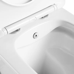 <span class=keywords><strong>2022</strong></span> nuevo diseño europeo Hotel moderno lavado sin montura P-trap blanco <span class=keywords><strong>Wc</strong></span> una pieza cerámica pared colgado inodoro - Product Image 5