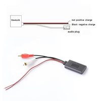 Adaptateur de câble d'entrée audio automobile durable, module récepteur de musique sans fil, récepteur Bluetooth, récepteur AUX, câble 2RCA