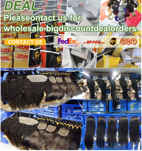 Peluca de Cabello Humano Natural con Frente de Encaje Transparente 13x6, Densidad 210%, 28 Pulgadas, Oferta de 6 Piezas, Liso/Corporal/Rizado Jerry/Cabello Rizado - Product Image 6