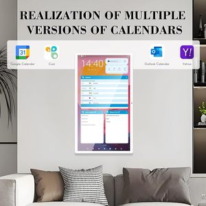 2025 Tường Màn Hình Cảm Ứng 21.5 Inch Kỹ Thuật Số Lịch 6 + 128G 1080P Wifi Thông Minh Chia sẻ Nhà/Văn Phòng Kế Hoạch Bằng Giọng Nói Tương Tác/Ứng Dụng Văn Bản - Product Image 2