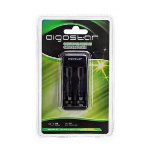 Cargador de pilas AA/AAA, carga rápida, diseño compacto, indicador LED; ideal para recargar pilas y prolongar su vida útil. - Product Image 1