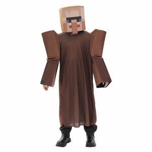 Disfraz de Aldeano de Minecraft Jiedi para Niños, Conjunto Verde, Morado y Marrón, Disfraz de Halloween, Cosplay, Juego de Roles - Product Image 5