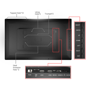 Pantalla <span class=keywords><strong>Lcd</strong></span> de 21,5 pulgadas para publicidad, montaje en pared, negra - Product Image 5